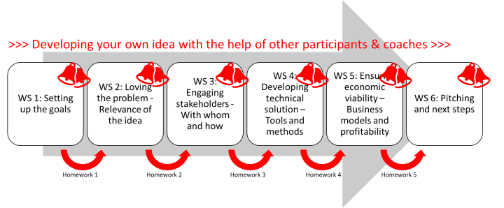 Phases of the workshops