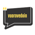 Vuoroveto-logo "Vuorovedoin" -puhekupla